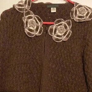 Giuliano’s testino baby Alpaca sweater with flowers
